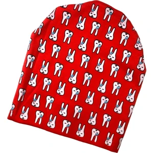 Cramerr Baby Çift Katlı Penye Interlok Bebek Çocuk Bere(Uykucu Tavşan)