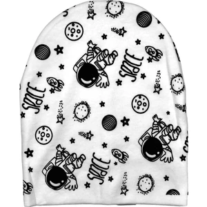 Cramerr Baby Çift Katlı Penye Interlok Bebek Çocuk Bere (Space Baskılı)