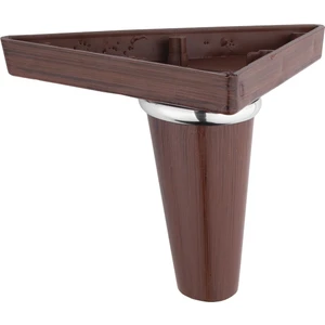 Sena Kahve Krom Çizgili Mobilya  Komidin Chester Tv Ünitesi Baza Ayağı 12 cm 1 Adet