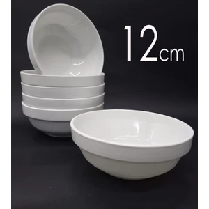 Abnturk Beyaz Melamin Ekonomik Çorba Kasesi 12 x 5 cm 12 Adet