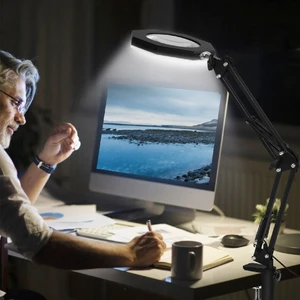 The Wlue Metal Akrobat 72 LED Masa Lambası Şiddeti Ayarlanabilir 3 Farklı Işık Rengi USB Girişli