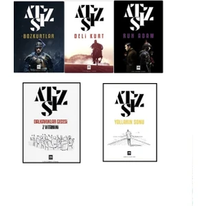 Bozkurtlar - Deli Kurt - Ruh Adam - Yolların Sonu - Dalkavuklar Gecesi Z Vitamini -  Hüseyin Nihal Atsız - 5 Kitap Set