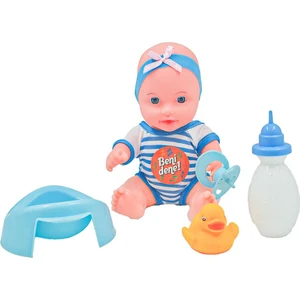 Global Toys Bandanalı Çizgili Kıyafetli Altını Islatan Türkçe Konuşan Et Bebek