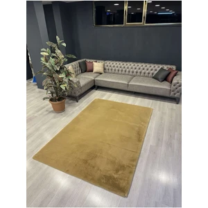 Extra Carpet Modern Tavşan Tüyü Yumuşacık Tüy Dökmez Peluş Halı Camel