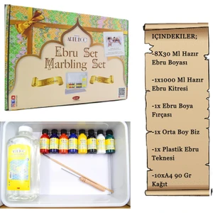 Ebru Başlangıç Seti 8 Renk 30 ml