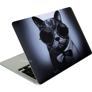 Macbook Air 13.6inç M2-M3, Kılıf Yapıştırma Sticker Laptop Kaplama Cat01NL A2681 A3113 ile Uyumlu