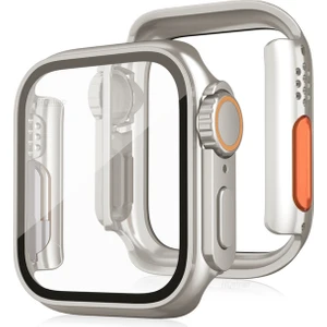 Cool Cold Apple Watch Ultra Yükseltme Case Pc Cam+Kılıf Su Geçirmez (44MM) Seri 7/6/se/5/4/3/2 Uyumlu Koruma