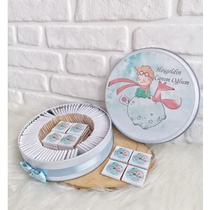 Bunnyball Chocolate 80 Adet Isme Özel Küçük Prens Temalı Erkek Bebek Hediyelik Çikolata