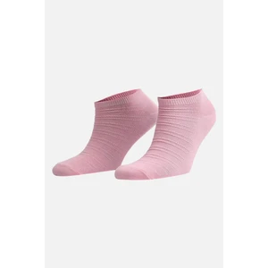 Kadın Pamuklu Tekli Koyu Pembe Patik Çorap - Ss-Model1-Kp