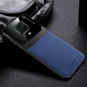 Xiaomi Redmi Note 9 Pro Max Kılıf Zebana Lens Deri Kılıf Lacivert