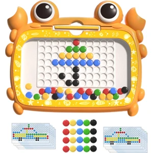 Büyük Doodle Board Çocuklar Toddler Için Tahta Çizim 4 Yaşındaki Parti 50 Boncuk Turuncu (Yurt Dışından)