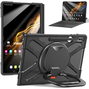 Samsung S8 Ultra 14.6 X900/X906 Döner Braket Düşmeyi Önleyici Tablet Kabuğu Klavyeye Bağlanabilir (Yurt Dışından)