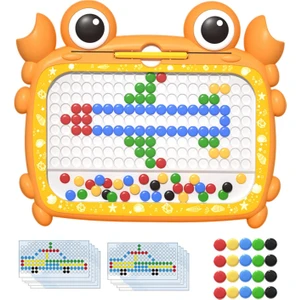 Kalem ve Boncuklu Büyük Doodle Tahtası 116 Boncuk Turuncu (Yurt Dışından)