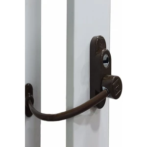 Çelik Halatlı Pvc Pencere Emniyet Çocuk Güvenlik Kilidi Koyu Kahverengi