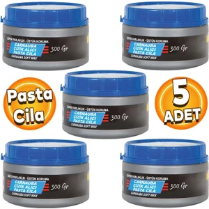 Pasta Cila Parlatma Oto Pastası El Makina Çizik Giderici 300 Gr 5 Adet