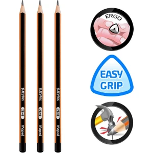 Black Pebs 2b Kurşun Kalem 3 Adet