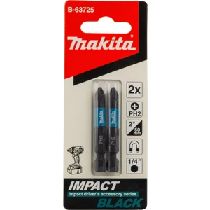 Ph2 2'li 50 mm Bits Uç Impact Black Mıknatıslı