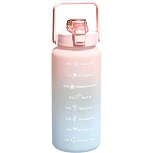 2L Taşınabilir Su Şişesi - Pembe/Mavi