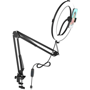 The Wlue Metal Flexible Masaüstü Sıkıştırmalı Ring Light Selfie Çalışma Işığı