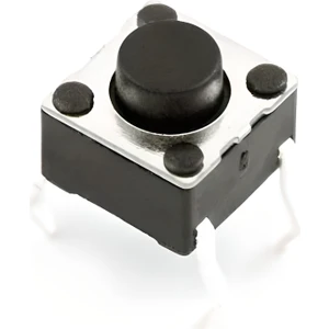 4 Pinli Push Buton - Siyah (6X6X5MM) - 5 Adet