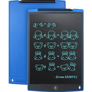 Writing Tablet LCD 8.5 Inç Dijital Kalemli Çizim Yazı Tahtası Grafik Not Yazma Çizim Tableti Mavi