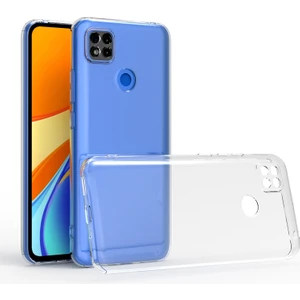 Xiaomi Redmi 10A ile Uyumlu Kılıf Şeffaf Kamera Korumalı Esnek Silikon Telefon Kılıfı Kapak