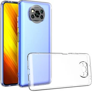 Xiaomi Poco X3 Nfc ile Uyumlu Kılıf Şeffaf Kamera Korumalı Esnek Silikon Telefon Kılıfı Kapak