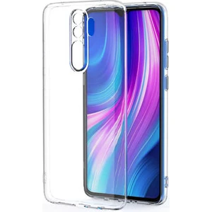Techno Guru Redmi Note 8 Pro Kamera Korumalı Şeffaf Sheer Premium Silikon Kılıf