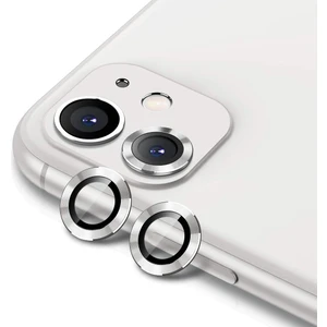 iPhone 11 Alüminyum Alaşım Çerçeveli Tempered Glass Kamera Lens Koruyucu