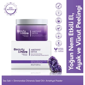 Ametist Detox El, Ayak ve Vücüt Peelingi 300 G 
Sea Salt + Simmondsia Chinensis Seed Oil+ Ametist Powder