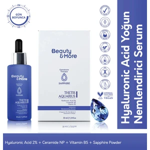 Safir Thetis Aquarius Yoğun Nemlendirici Serum 30 ml  Hyaluronic Acid 2% + Ceramide NP + Vitamin B5 + Safir Powder