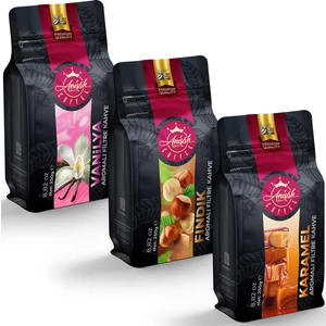 Anisah Coffee Aromalı Filtre Kahve Set 3 x 250 gr Fındık Vanilya Karamel