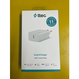 2SCS22BL Ttec Smartcharger Pd 20W Seyahat Hızlı Şarj Aleti+Usb-C - Lightning 150CM Kablo Beyaz