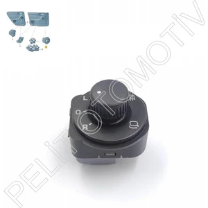 Pelit Otomotiv Octavia 2009-2013 Ayna Ayar Düğmesi Katlanır 1Z1959565F