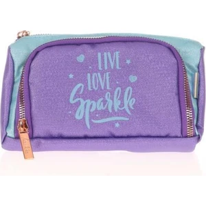 Sparkle Plump Kalem Çantası Duble Koyu Lila K2532
