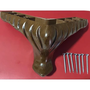 Nil Kahve  Mobilya  Koltuk Çekyat Baza Ayağı 12 cm 1 Adet