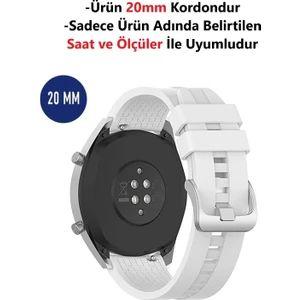 Samsung Galaxy Watch Active 2 (40MM-44MM) - Active 1 Uyumlu 20MM Desenli Kordon Kayış