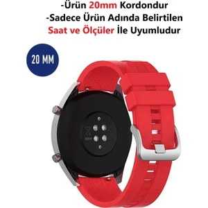 Samsung Galaxy Watch Active 2 (40MM-44MM) - Active 1 Uyumlu 20MM Desenli Kordon Kayış