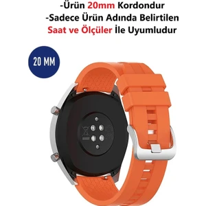 Samsung Galaxy Watch Active ve Active 2 - Galaxy Watch 3 (41MM) Uyumlu Desenli Silikon Kordon Kayış