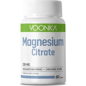 Magnesium Citrate 200 Mg 60 Tablet