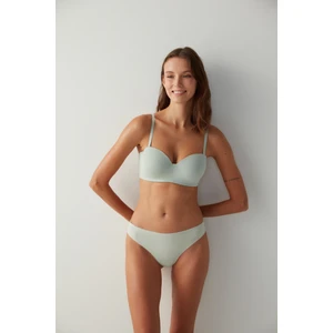 Lazer Kesim Pamuklu Mint Yeşili Tanga Külot