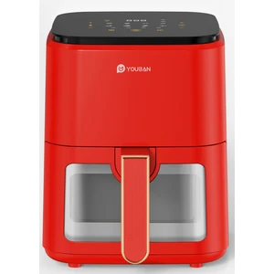 Air Fryer 3.5l Camlı Kırmızı Fritöz