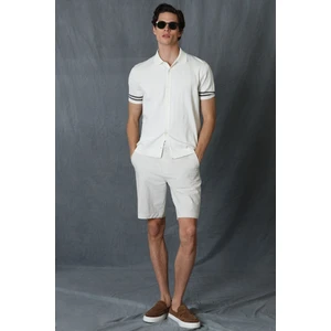 Fral Spor Erkek Chino Şort Slim Fit Lacivert