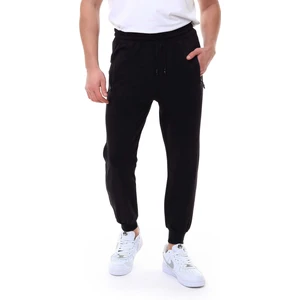 Garage Casual Wear Erkek Tek Alt Eşofman Manşetli Siyah Renk