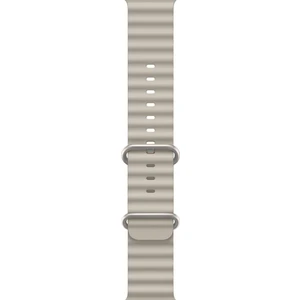 Ocean Loop Silikon Kordon, Apple Watch Series SE/10/9/8/7/6/5/4/3 ile Uyumlu, 42mm/41mm/40mm/38mm, Yıldız Işığı