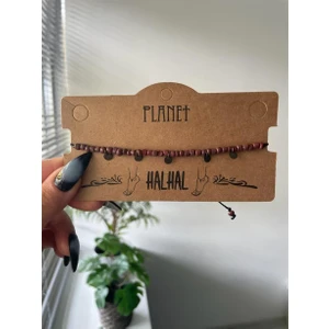 Planet Butik Kahverengi Pullu Otantik Halhal