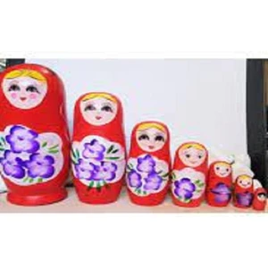Ahşap 7’li Matruşka Bebek