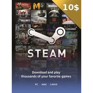 Steam Gift Card (Us) 10 Usd