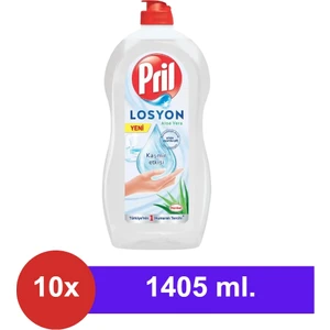 Elde Yıkama Sıvı Bulaşık Deterjanı Losyon Aloe Vera 10 Adet X1405 ml