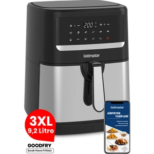 Goodfry 1800W 9,2 Litre 3xl Dev Hazneli Dokunmatik 10 Ön Ayarlı Airfryer Yağsız Sıcak Hava Fritözü